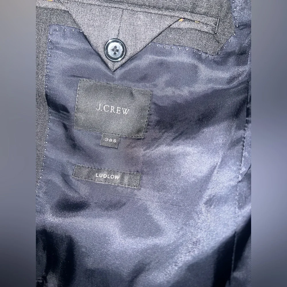 J. Crew x Loro Piana Ludlow Dark Gray 100% Wool Blazer size 38s